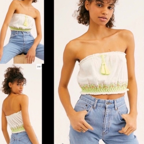 Free People boho No More Tiers Sleeveless Tube Top - Picture 1 of 6